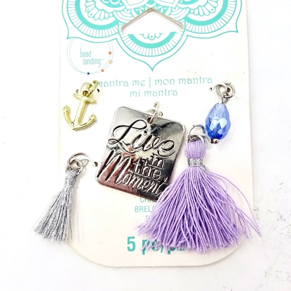 Mantra Bead Charm Set Necklace NWT - Picture 4 of 6